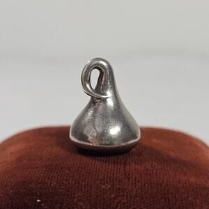 Vintage Sterling Silver Hershey Kiss Pendant .925 Hershey Park Charm. Travel